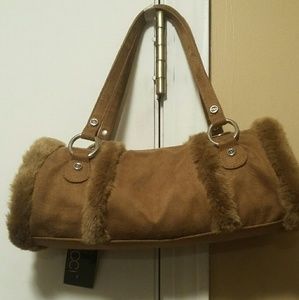 Tan Suede Purse